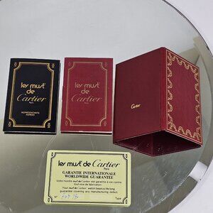 1981 CARTIER Watch Warranty Garanzia Guarantee Set Les MUST De Cartier